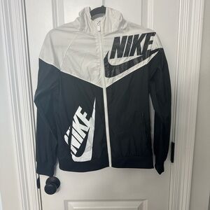 Boy’s Nike Black and White Windbreaker Jacket